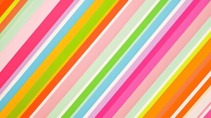 Obraz premium Colorful diagonal stripes in vibrant shades illuminating a bright background