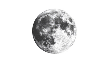Fototapeta premium Moon transparent background