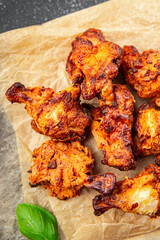 chicken wings barbecue fried bbqpoultry fresh meal food snack on the table copy space food background rustic top view