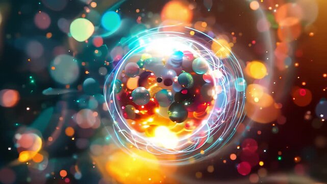 molecule or atom, Abstract structure for Science or medical background, 3d illustration, science, atom, abstract, chemistry, structure, blue, chemical, background