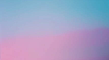 Soft pastel blue and pink gradient background.