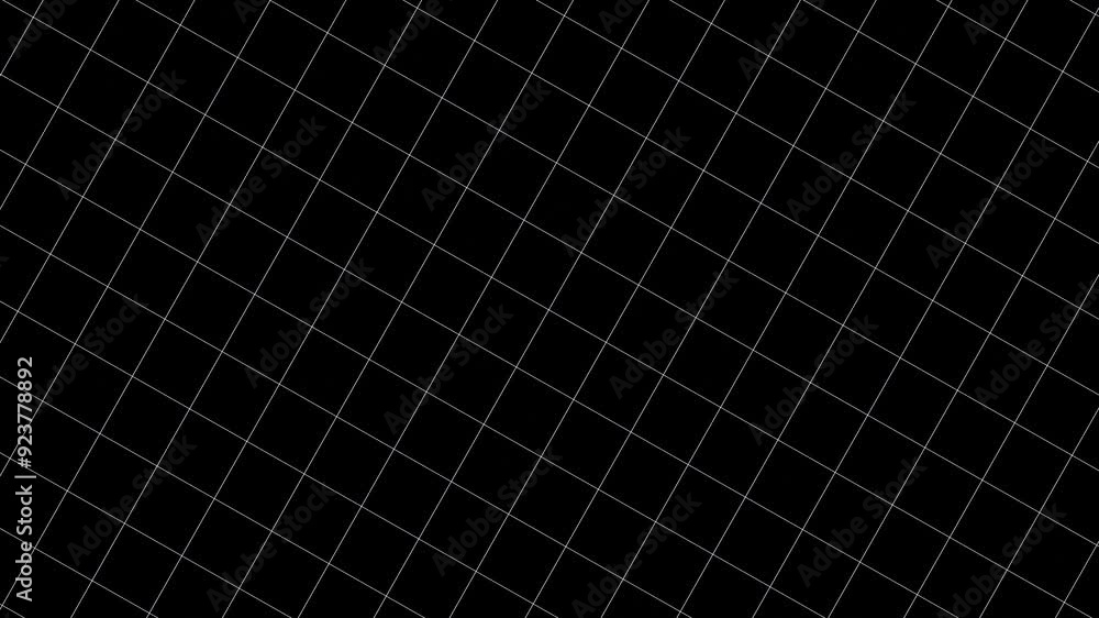Poster 3d pattern square white and black line background poster. geometric abstract inspiration sketch mini