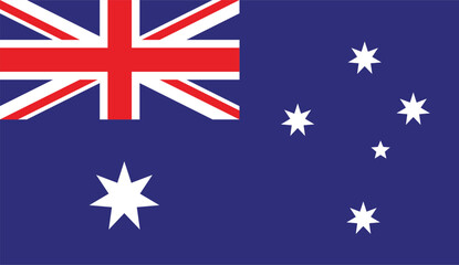 Australian flag , Flat vector  © GraphicGalaxy