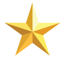 Obraz premium golden star vector stock illustration
