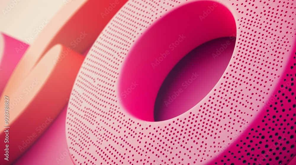 Poster 3d circles in various color schemes.