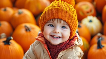Boy's Halloween joy.