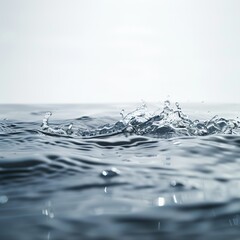 water drops white background