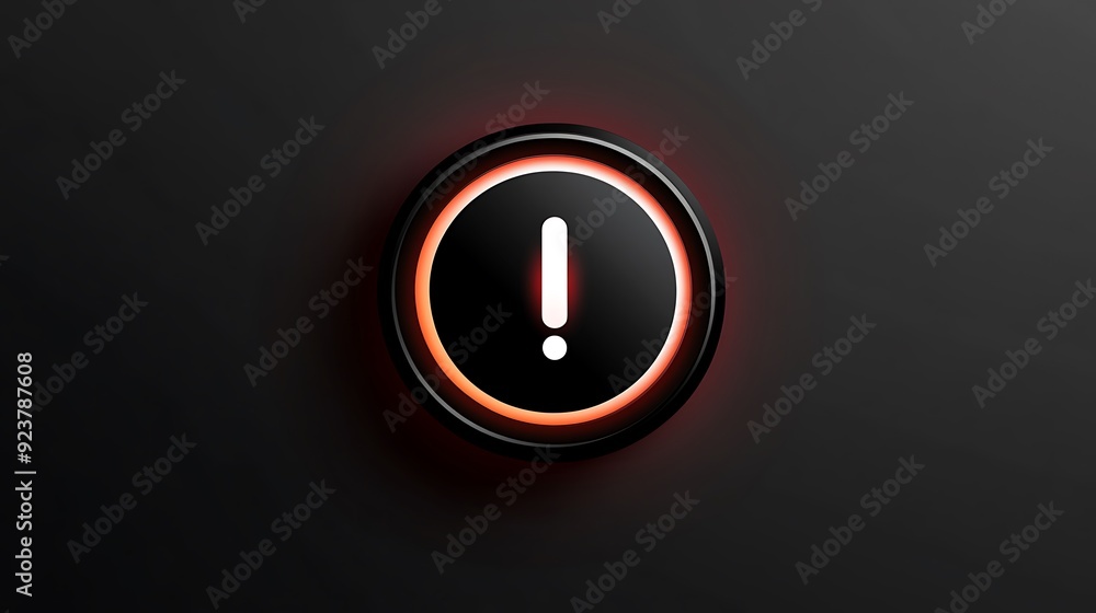 Aufkleber minimalist vector power button icon for digital technology design