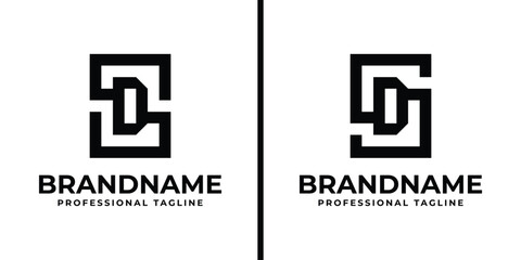 Letters SD Monogram Logo, suitable for any business with DS or SD initials