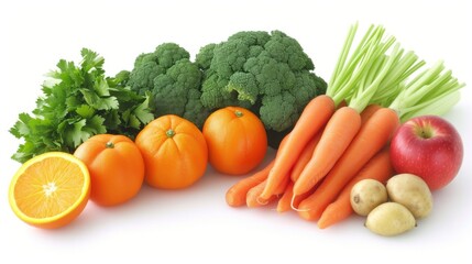 An abundant selection of fresh fruits and vegetables