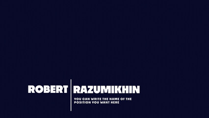 Lower Third for Universal Videos