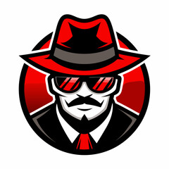 striking and bold illustration of a mafia hat vector illustration