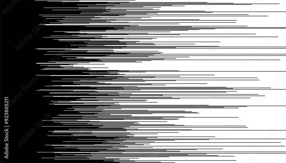 Poster monochrome transition pattern with grunge and abstract lines. speed and movement effect. vector form
