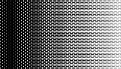 Black and white transition pattern with halftone shape effect. Vector Format Illustration. EPS10 