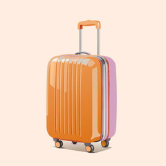 Travel Suitcase Realistic on a isolated white background (5)