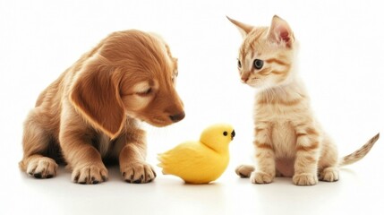 Playful Pets with Duckling