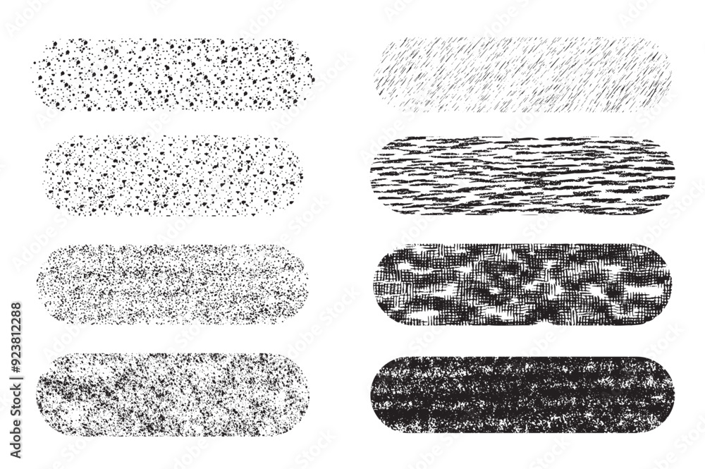 Fototapete stipple scatter brush mega set elements in flat graphic design. bundle objects of artistic ink drawi