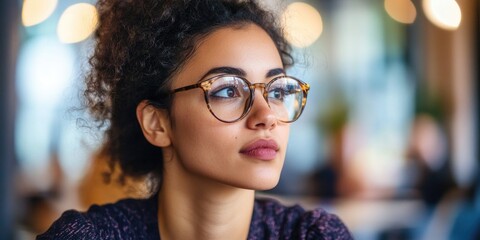 Contemplative Urban Woman
