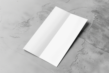 PNG flatlay flyer mockup, transparent design