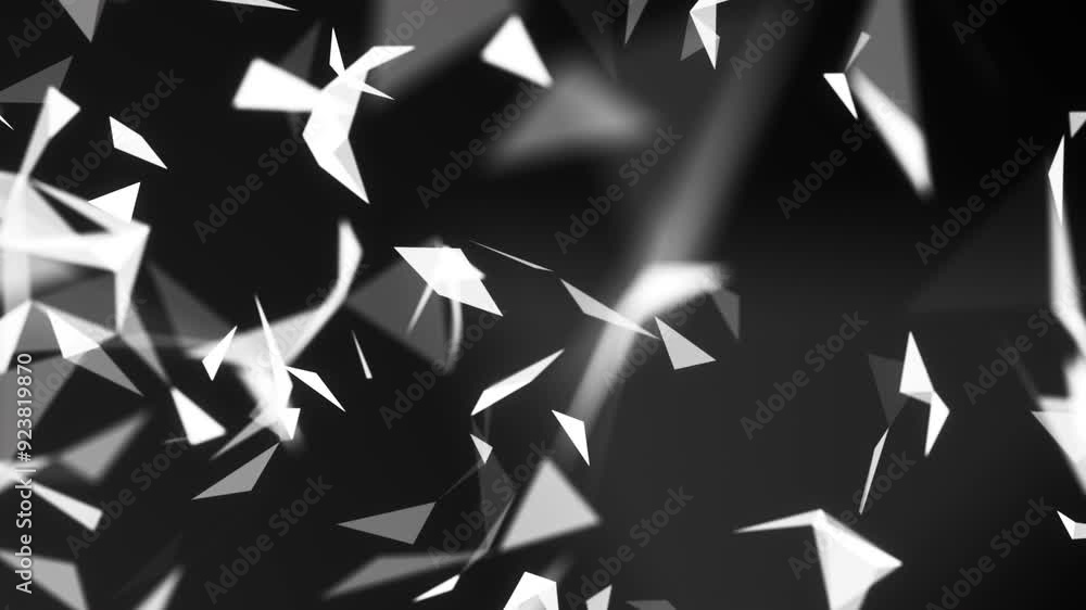 Poster abstract background with connecting dots and lines. network connection structure. geometric triangle