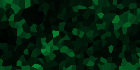 Hexagonal dark mosaic cement stone concrete tile wall texture background. Dark jade stone background with rock pattern, macro. Texture of abstract backdrop with black Strock lines. Multicolor Broke