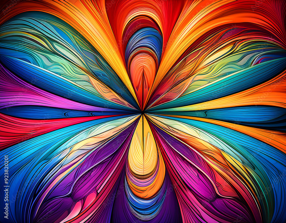 Aufkleber abstract colorful background- a vibrant and dynamic abstract background filled with colorfu_1(33)