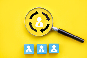 Job rotation and staff replacement concept; Human resource management - HRM