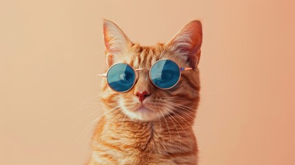 The cat with sunglasses