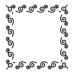 black and white frame