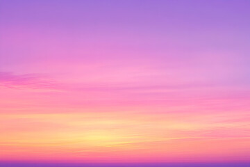 A panoramic photo captures the sky at sunset, with stunning shades of pink and purple blending seamlessly.