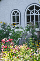 beautiful front garden in Canada