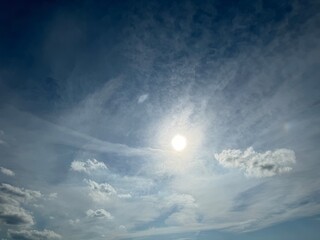 blue sky with clouds