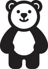 bear mascot silhouette vector art illustration