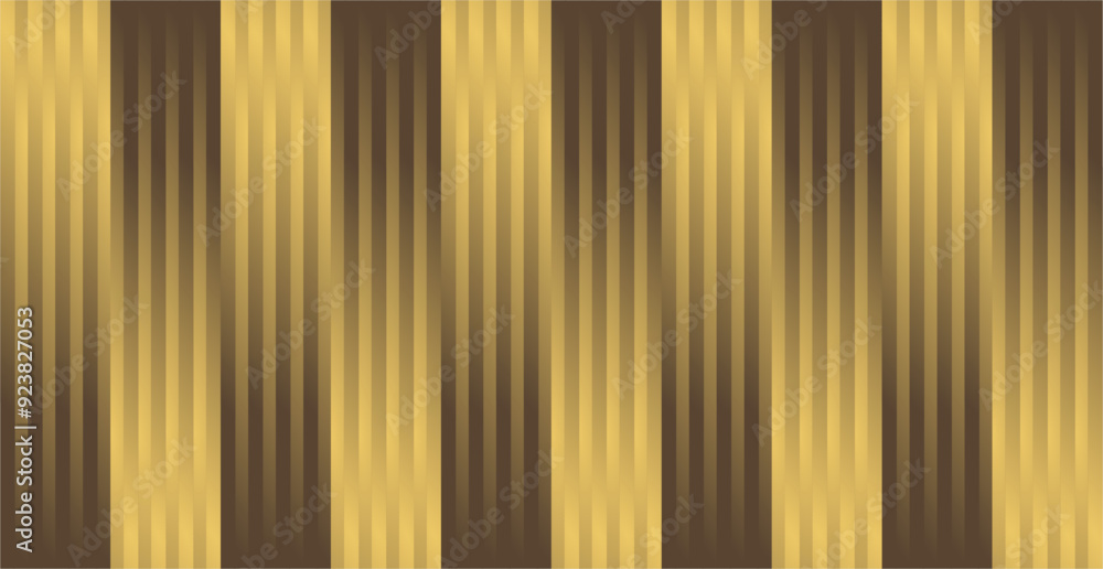 Poster the composition of vertical lines with gold gradient colors arranged repeatedly gives the impression