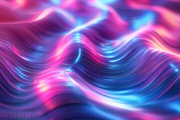 Obraz premium Abstract Neon Waves