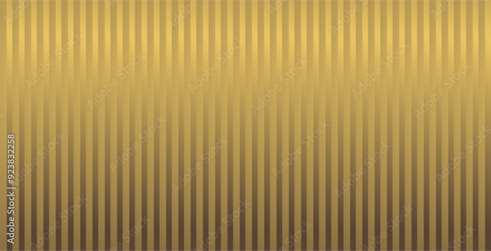 Poster the composition of vertical lines with gold gradient colors arranged repeatedly gives the impression