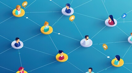 "Social Connectivity on a Vast Blue Canvas: Uniting Users Across a Digital Landscape of Social Networks"