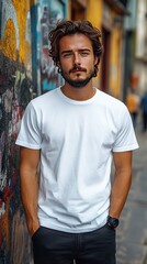 White t-shirt mockup | T-shirt mockup