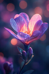 purple freesia flower