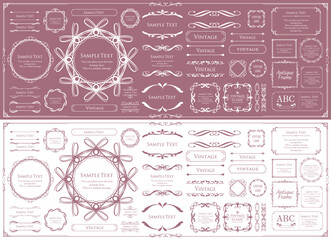 ハロウィンのフレームデザイン。レトロフレーム。アンティークフレームデザイン。