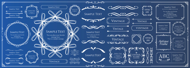 ハロウィンのフレームデザイン。レトロフレーム。アンティークフレームデザイン。