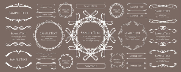 ハロウィンのフレームデザイン。レトロフレーム。アンティークフレームデザイン。