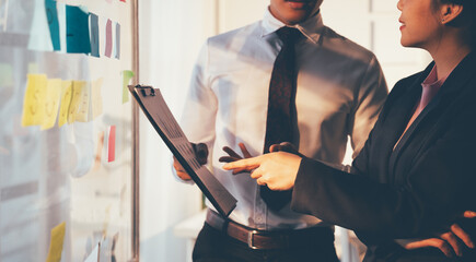 Businessman Walking Discussion Talking Work Concept