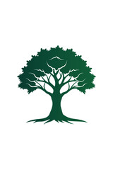 Obraz premium Green Tree logo design vector Palm Tree logo design template
