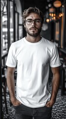 White t-shirt mockup | T-shirt mockup