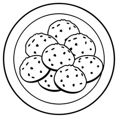 BANDEJA DE GALLETAS art vector illustration