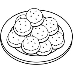 BANDEJA DE GALLETAS art vector illustration