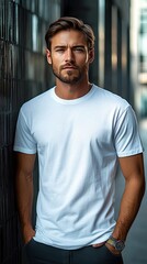 White t-shirt mockup | T-shirt mockup