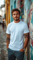 White t-shirt mockup | T-shirt mockup