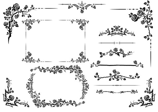 Elegant floral elements